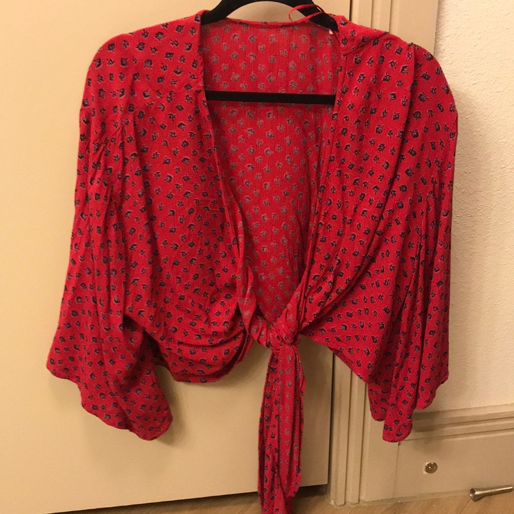 Red billabong Crop top